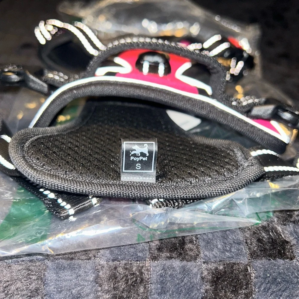 Pink and Black Dog Harness size small poypet brand